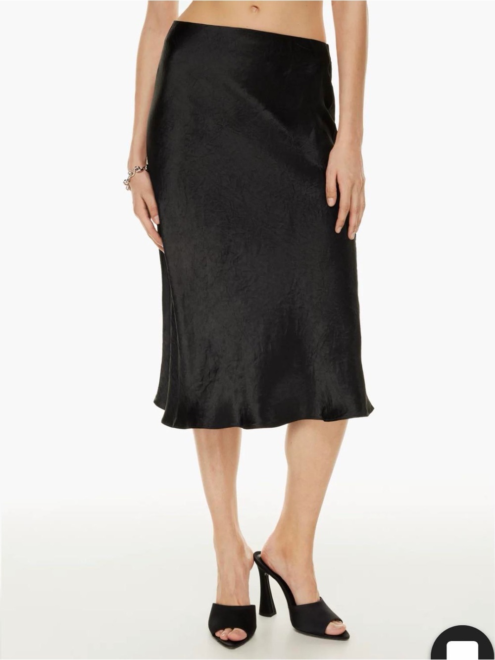 Aritzia Wilfred Only Slip Skirt in Black